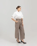 Slitted Culotte Jeans