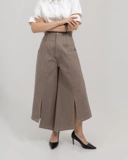 Slitted Culotte Jeans