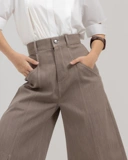 Slitted Culotte Jeans