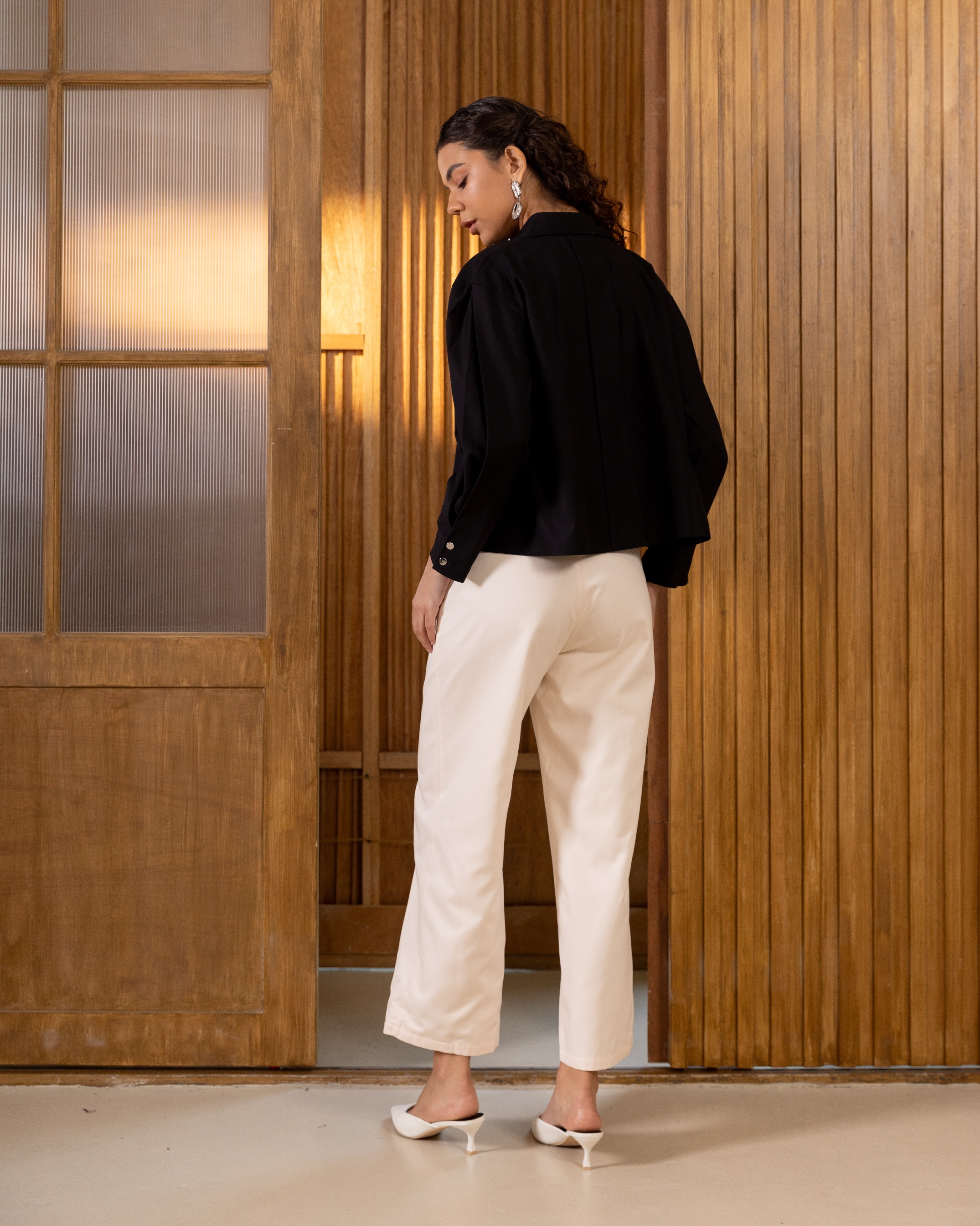 Pleated Long Sleeves Shirt