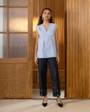 Half Scallop Collar Tank