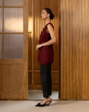 Longline Top with Adjustable Back
