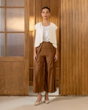 High-Waist Pleated Pants