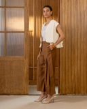 High-Waist Pleated Pants