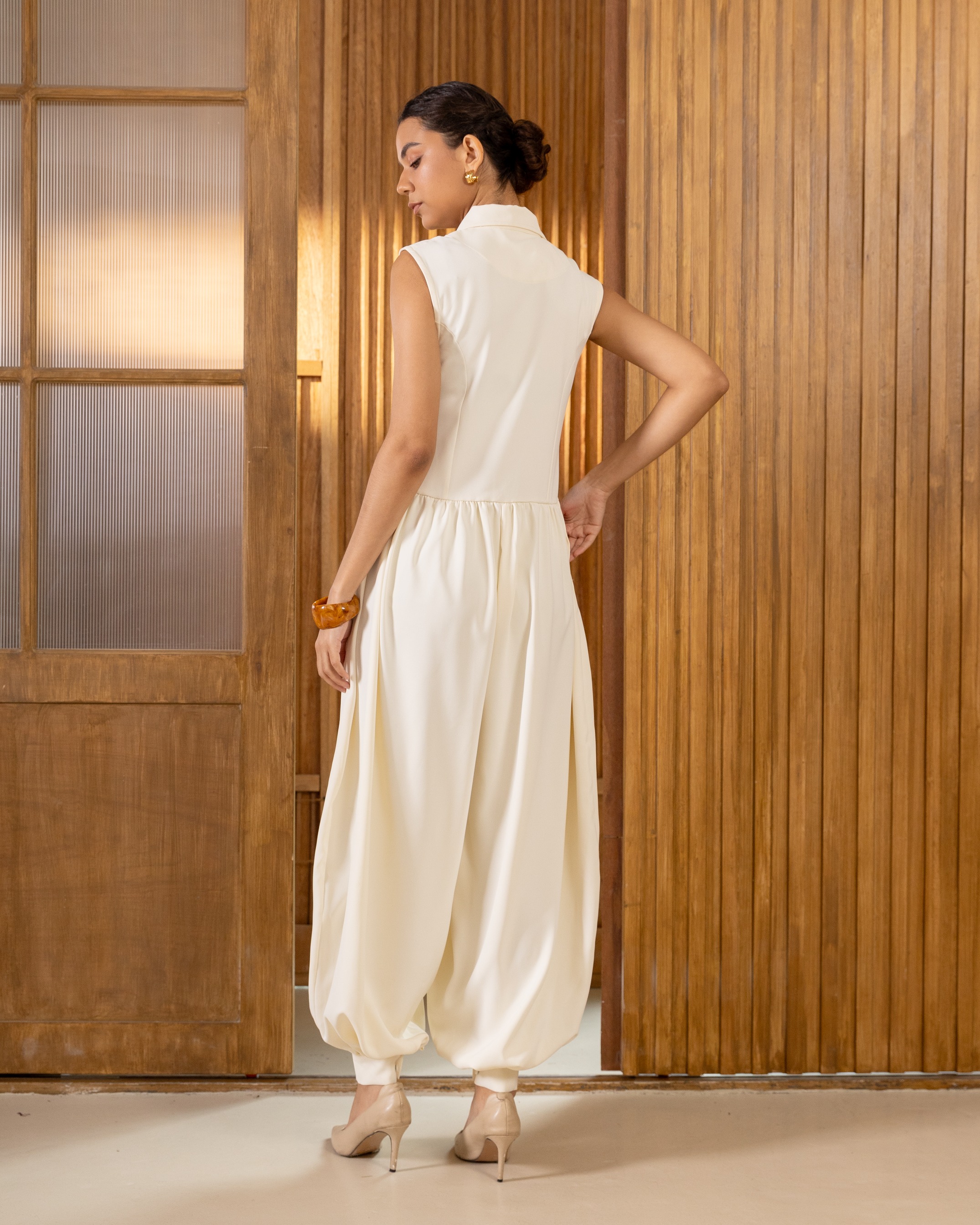 Sculpted Bubble Jumpsuit