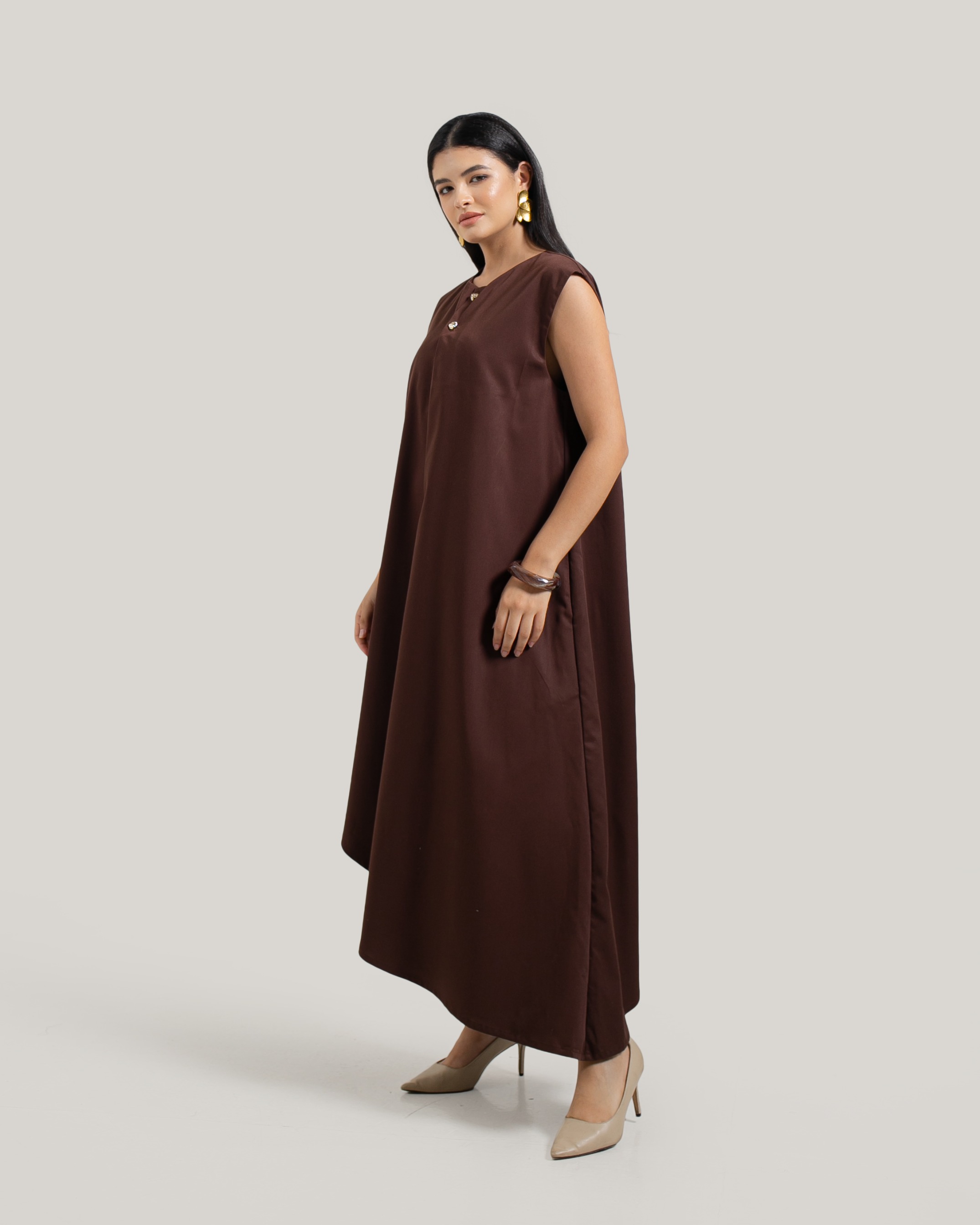 Sleeveless Asymmetric Dress