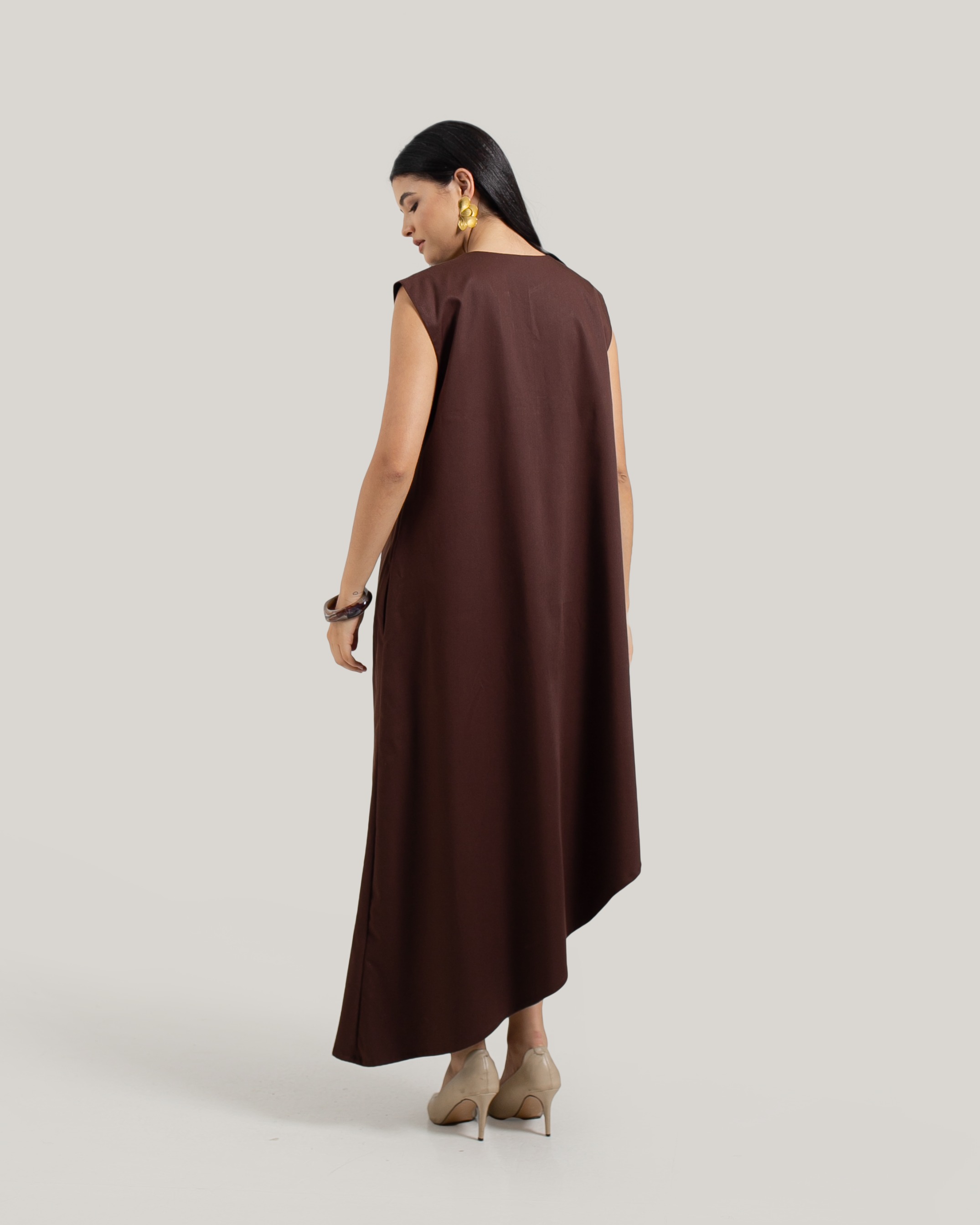Sleeveless Asymmetric Dress