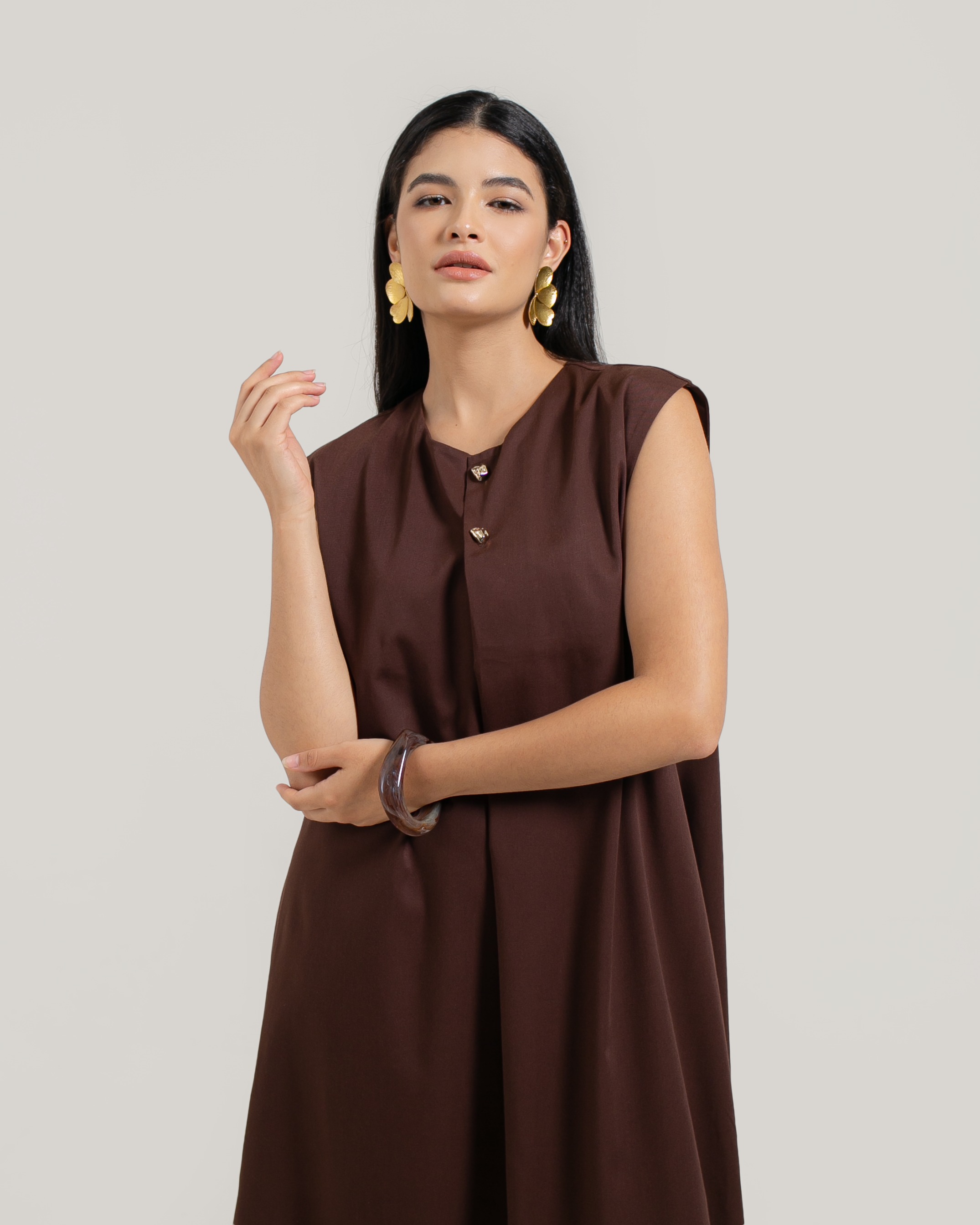 Sleeveless Asymmetric Dress
