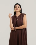 Sleeveless Asymmetric Dress
