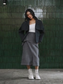 Dual Tone Cape Jacket