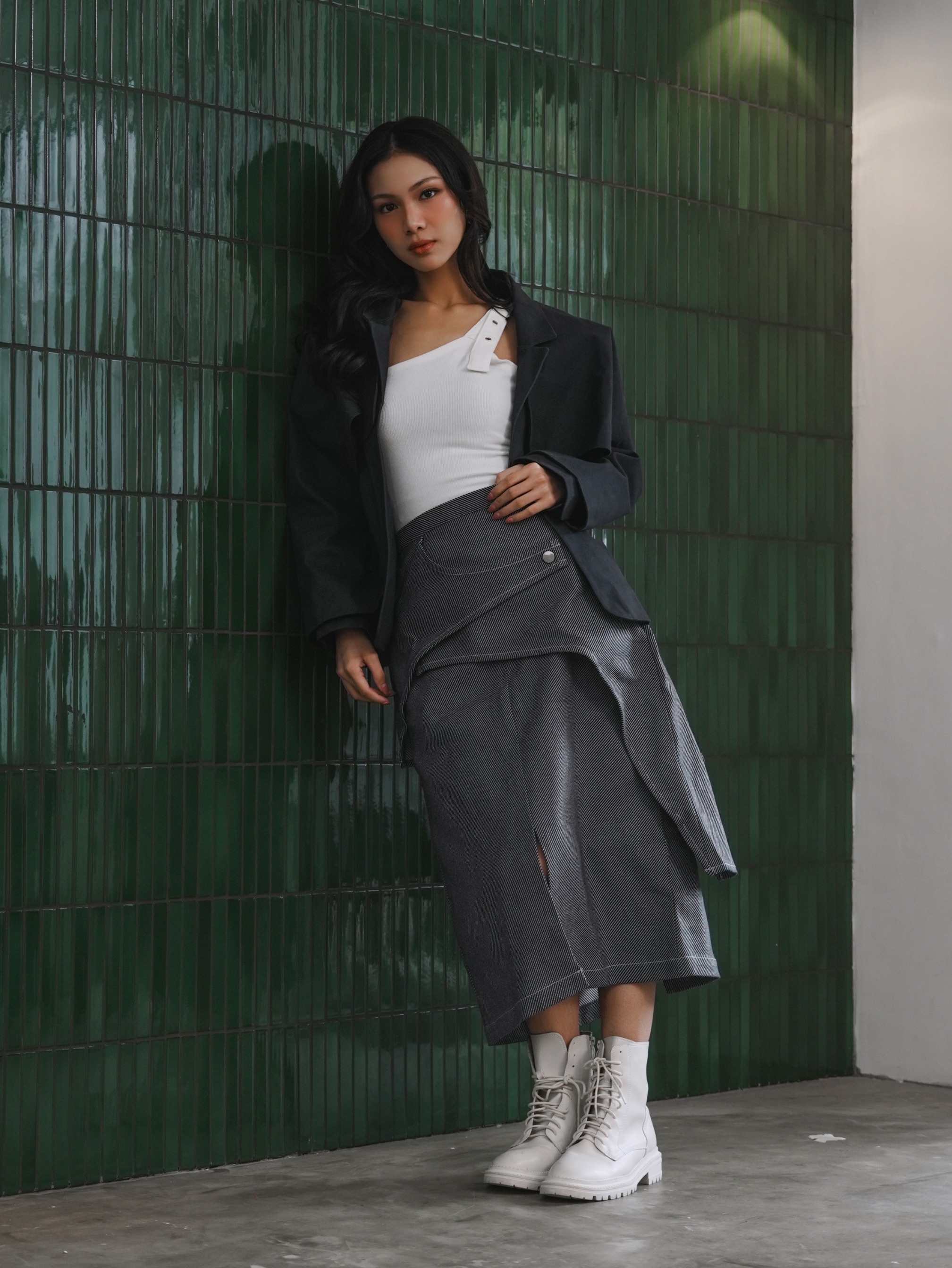 Dual Tone Cape Jacket