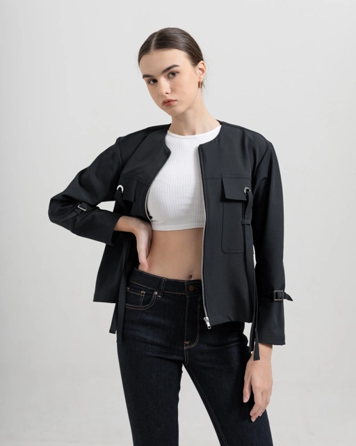 Dark Navy Zip Jacket