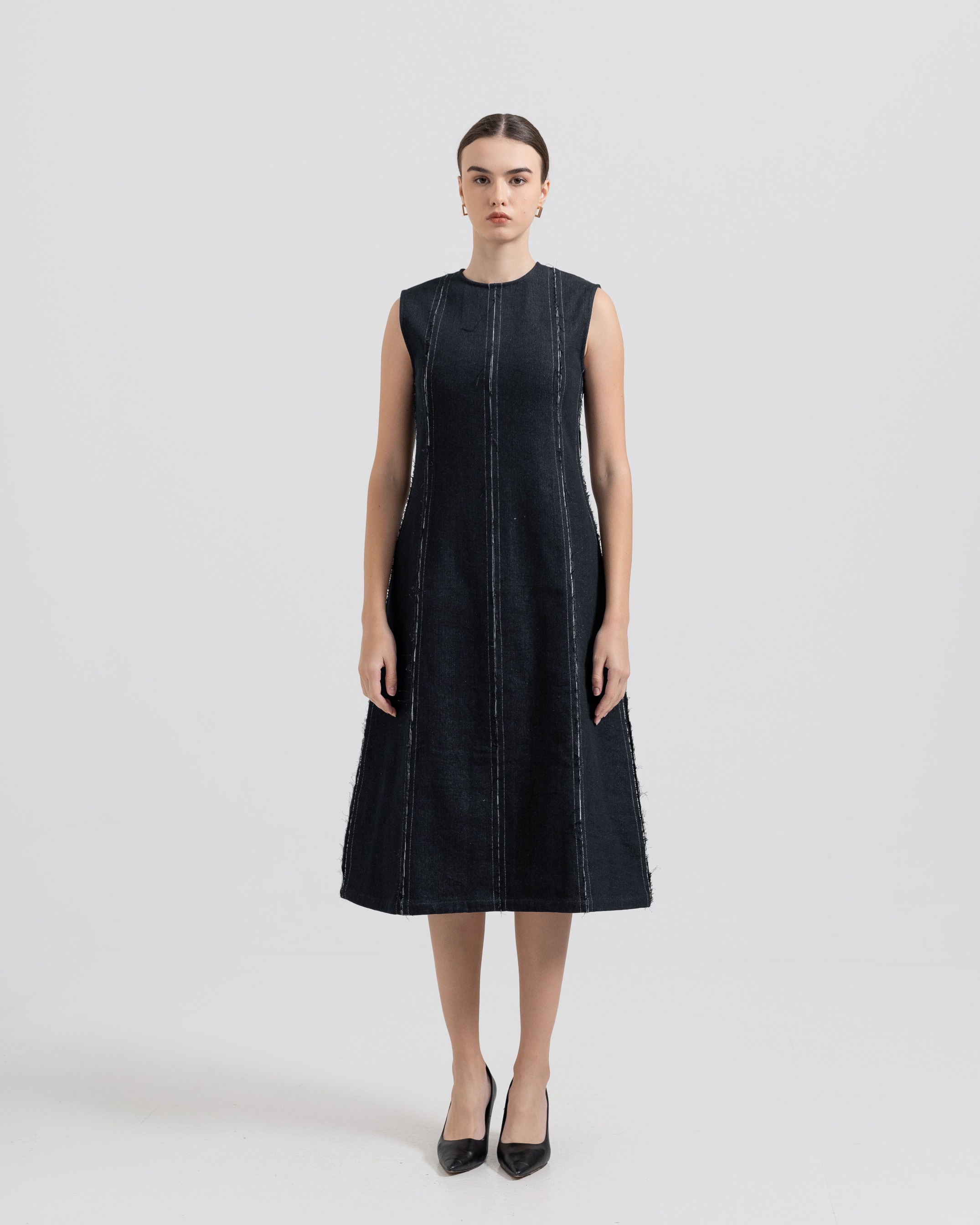 Constructed Denim Dress