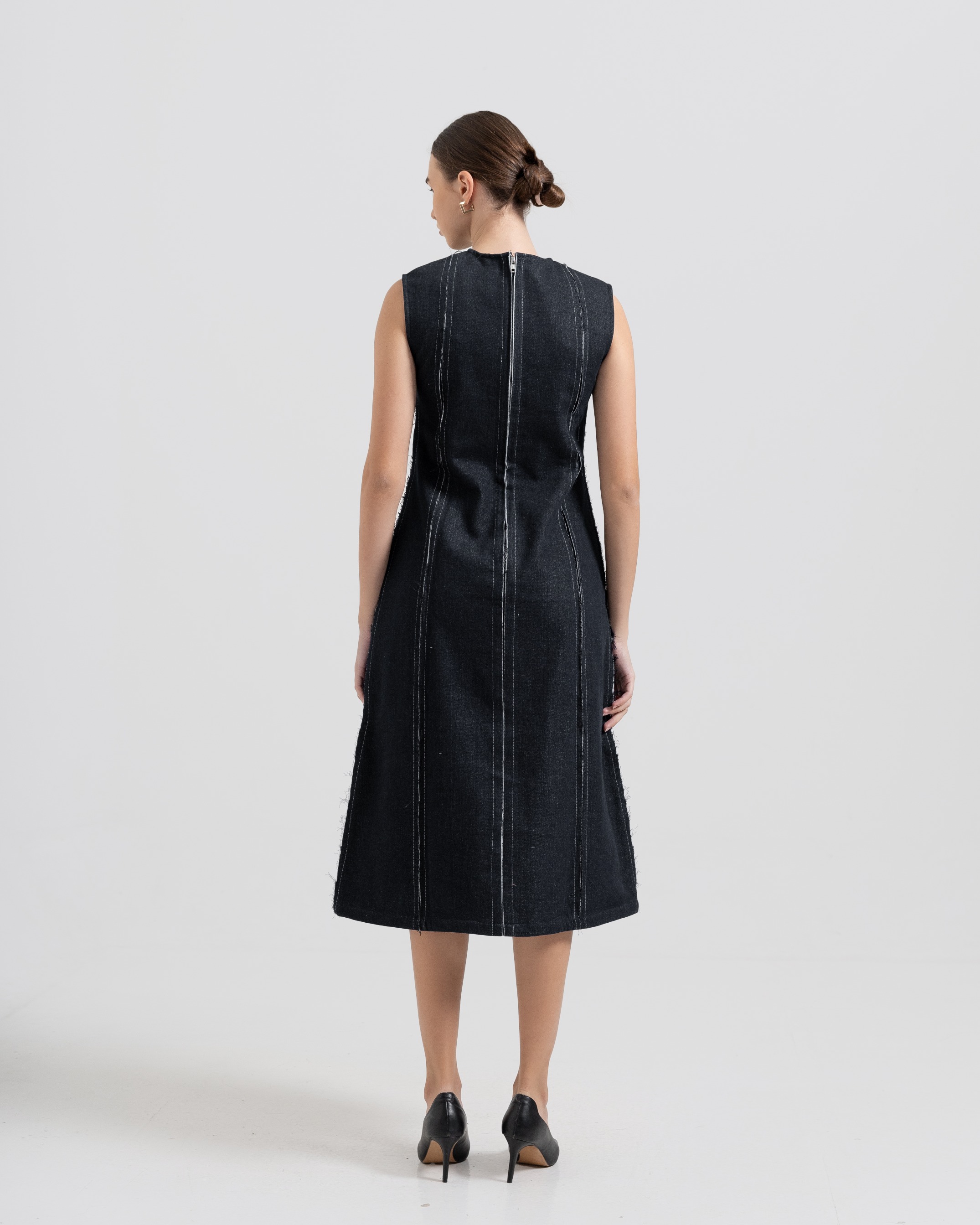 Constructed Denim Dress