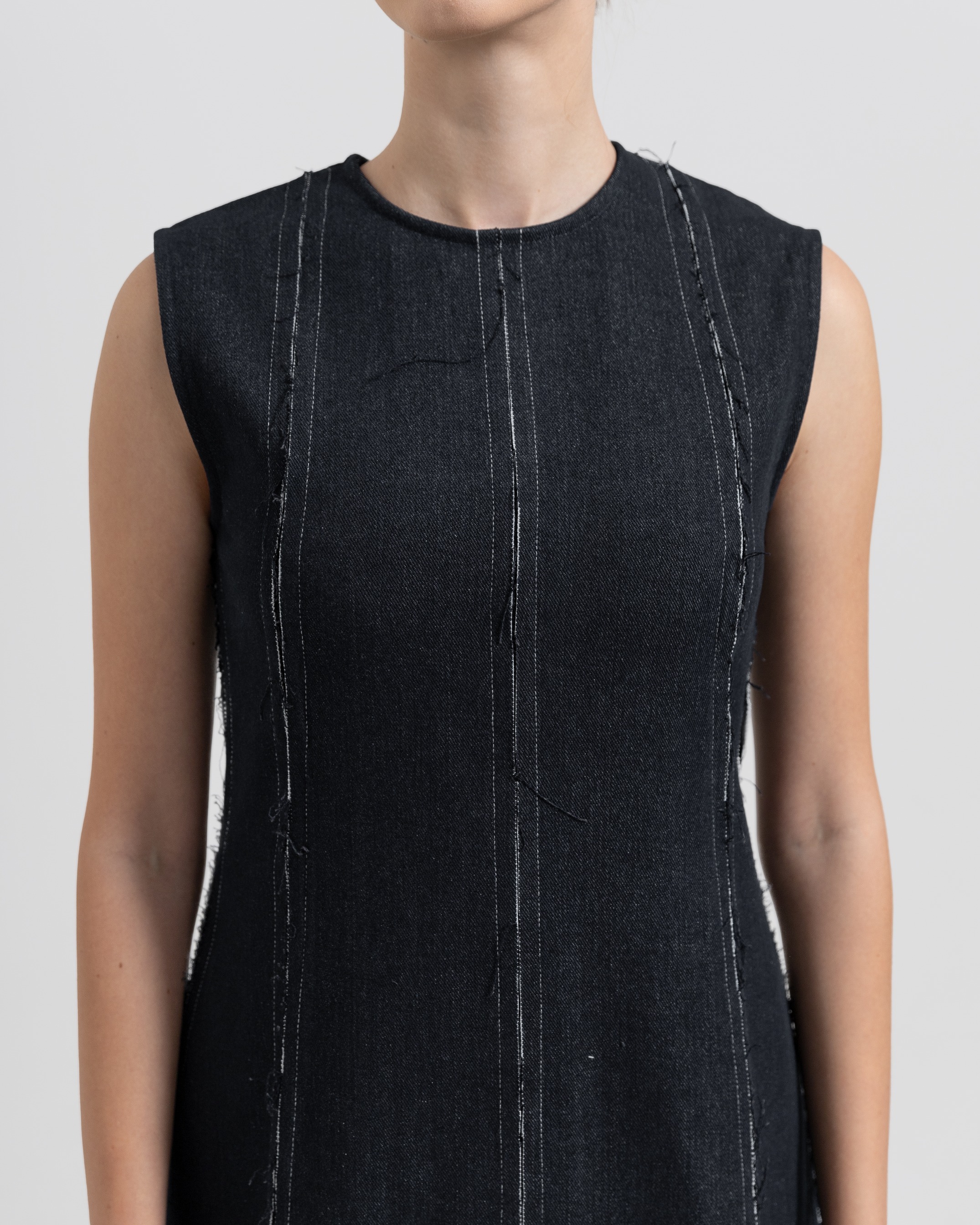 Constructed Denim Dress