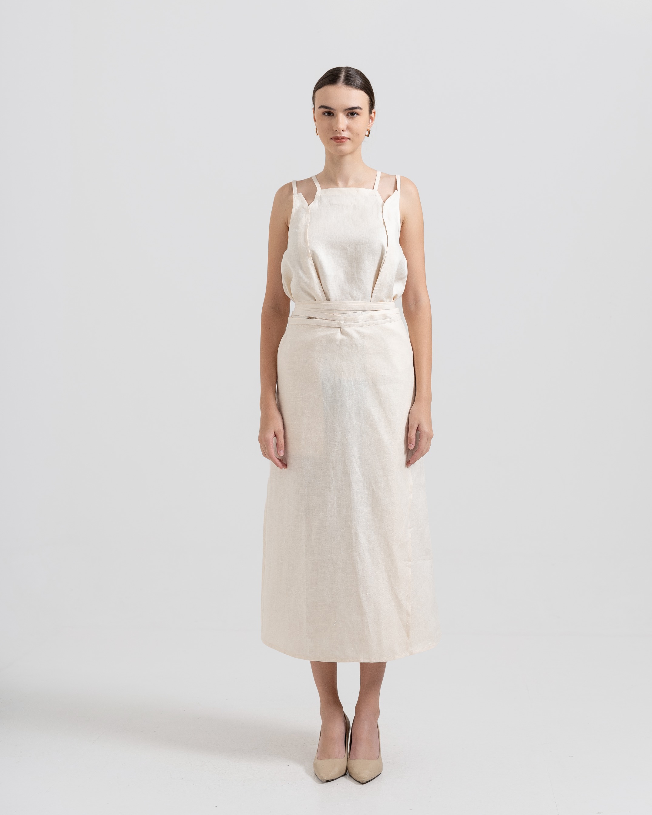 Wrap Linen Skirt
