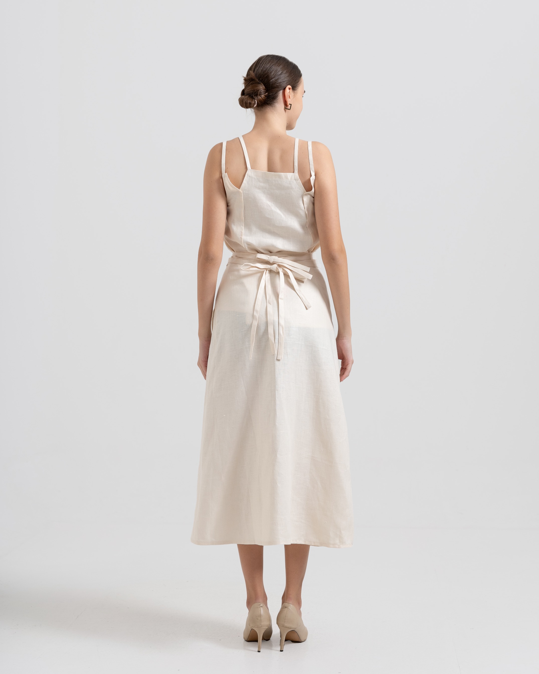 Wrap Linen Skirt
