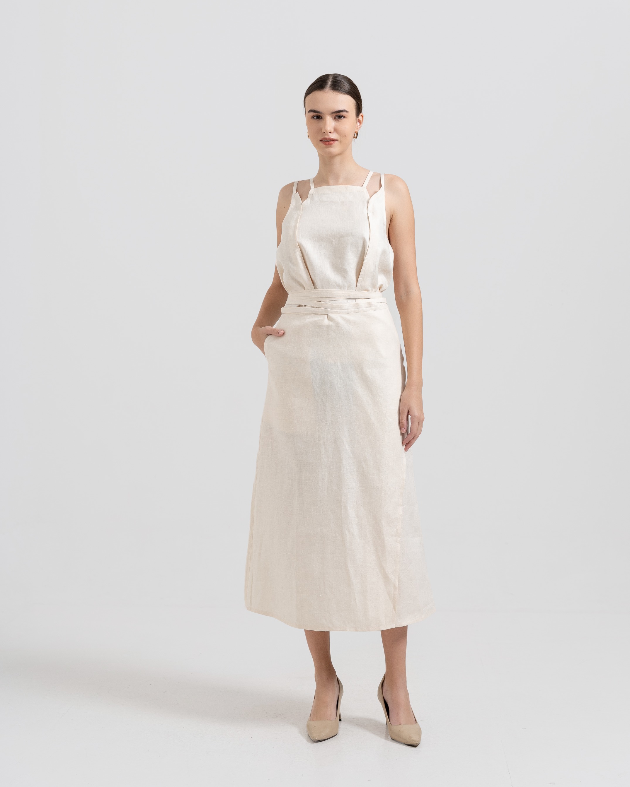 Wrap Linen Skirt