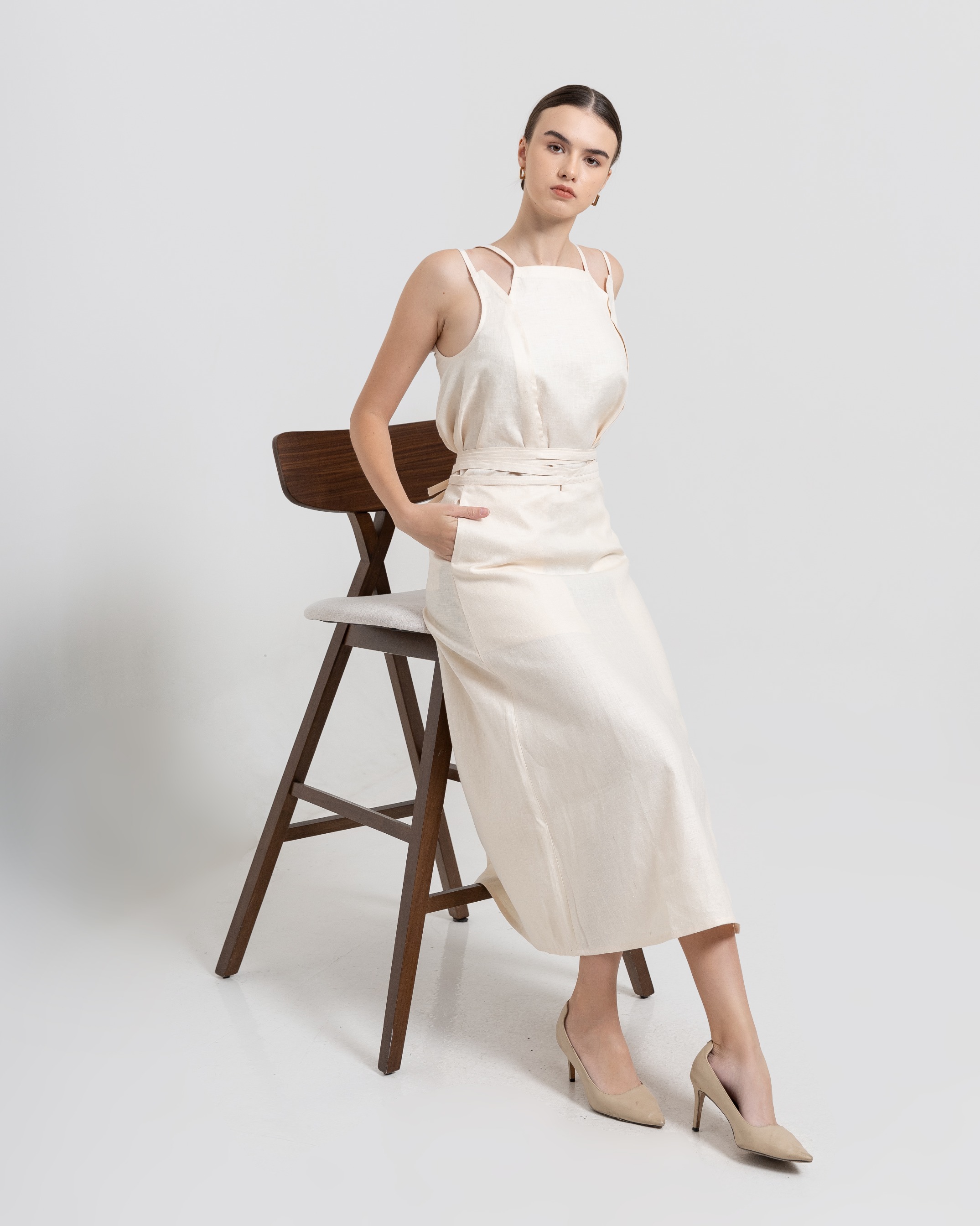 Wrap Linen Skirt