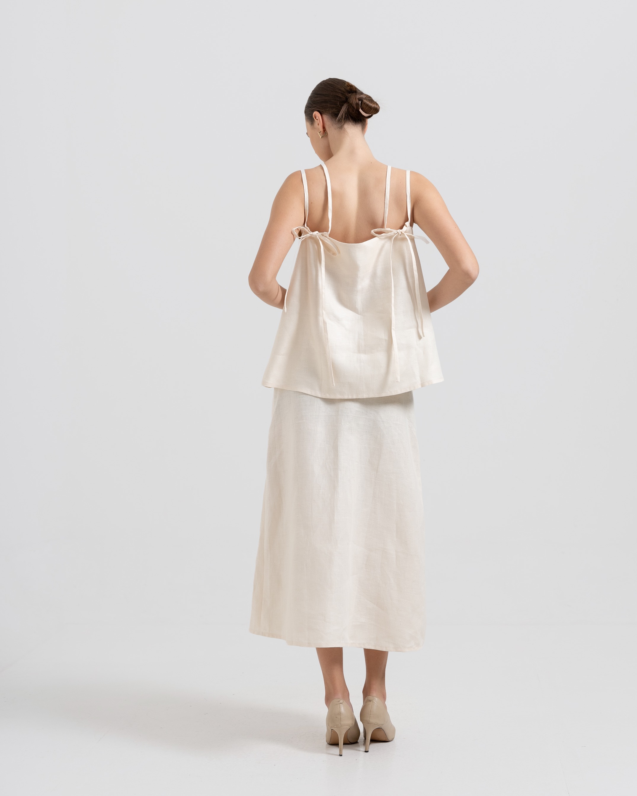 Back-Tie Linen Top