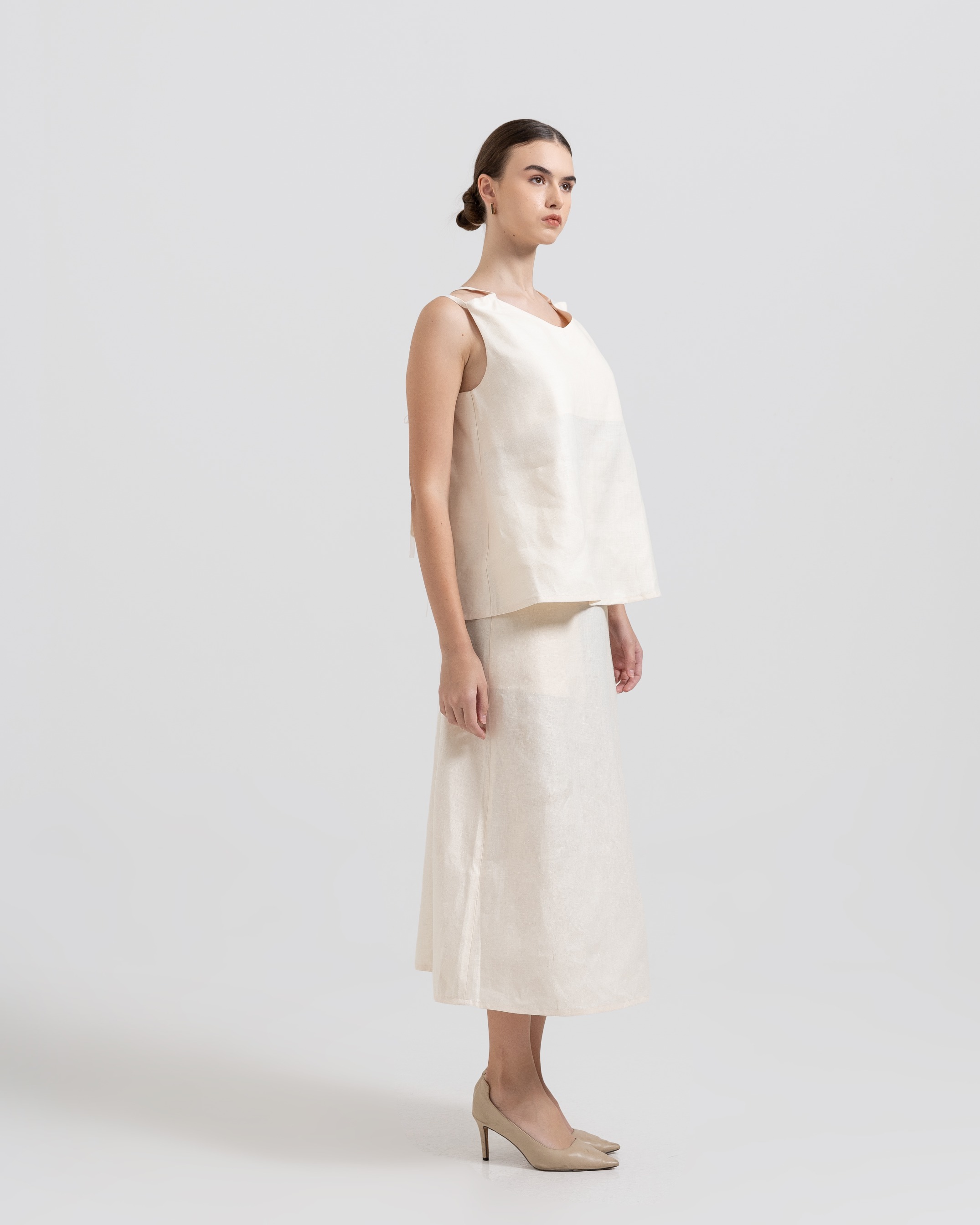 Back-Tie Linen Top