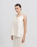 Back-Tie Linen Top
