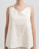 Back-Tie Linen Top