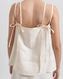 Back-Tie Linen Top