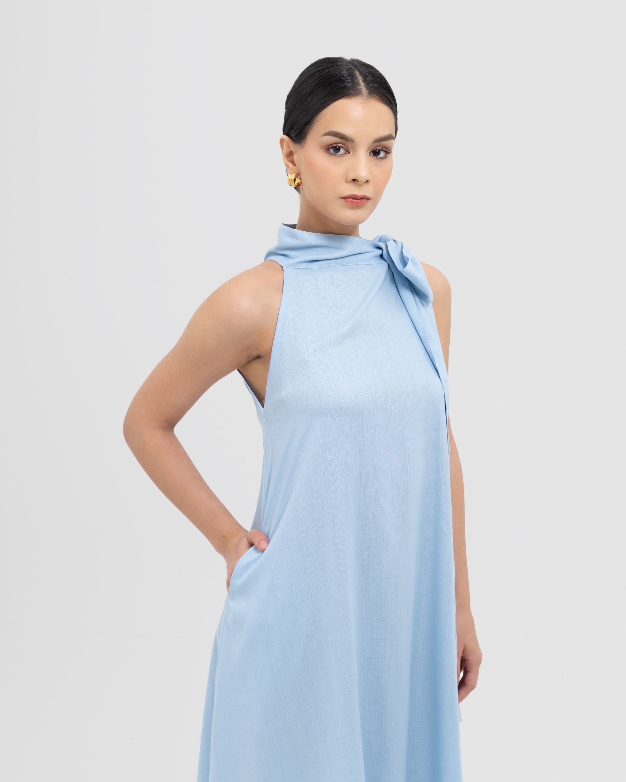 Asymmetric Bow Dress