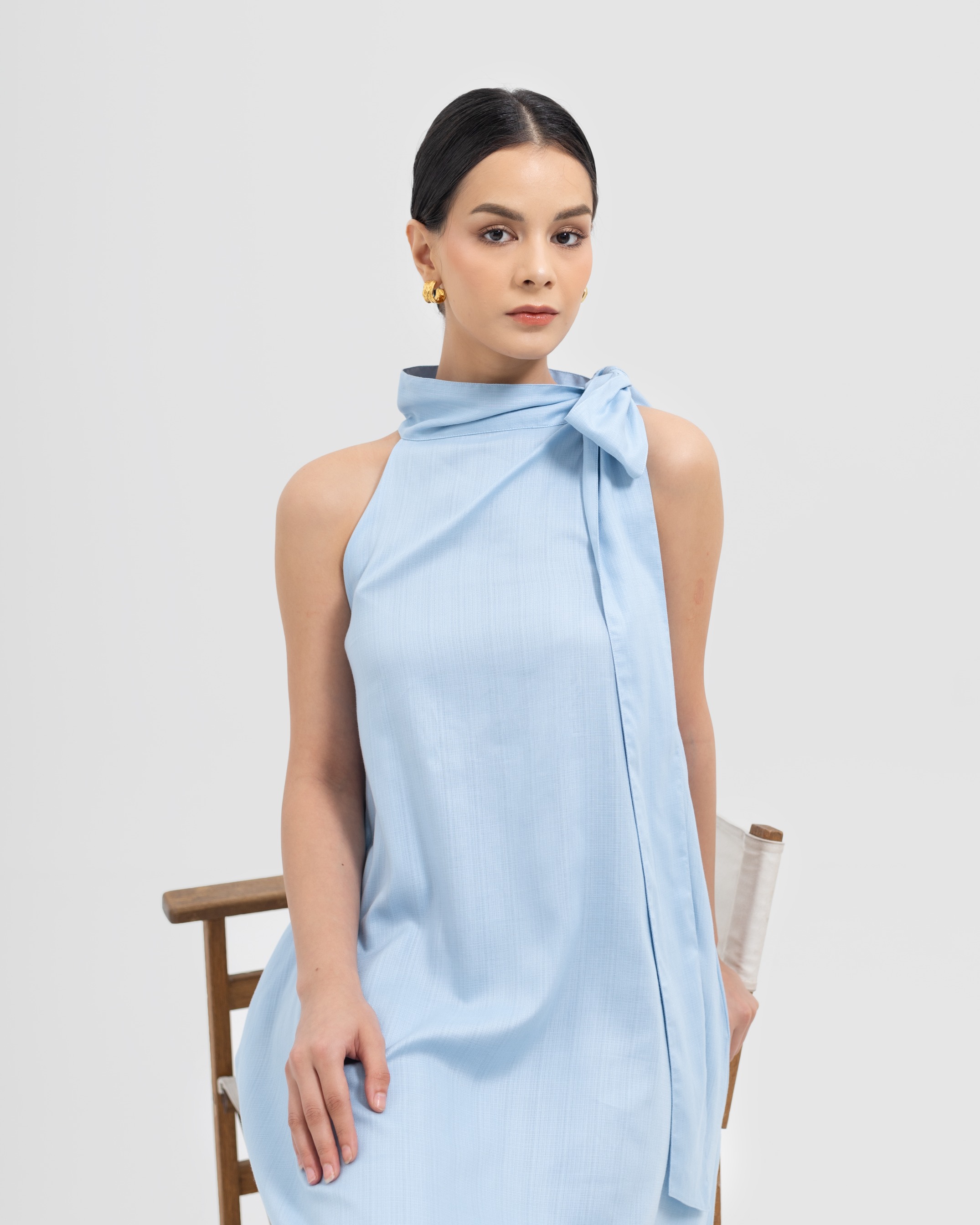 Asymmetric Bow Dress