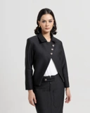Textured Skirt & Suit Set
