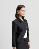 Textured Skirt & Suit Set