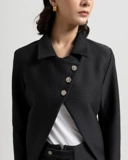 Textured Skirt & Suit Set