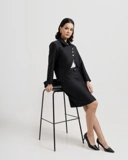 Textured Skirt & Suit Set