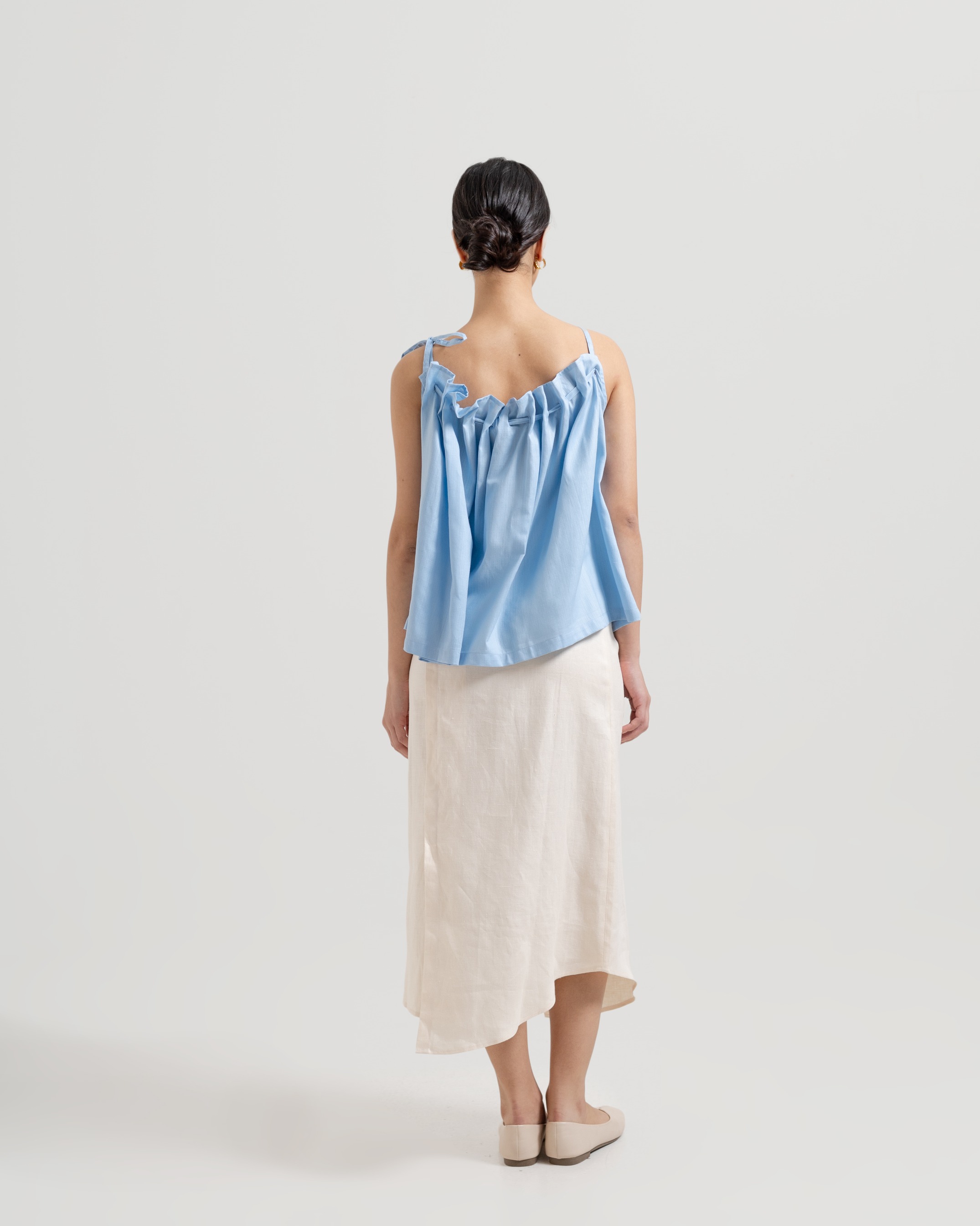 Gathered Drawstring Top