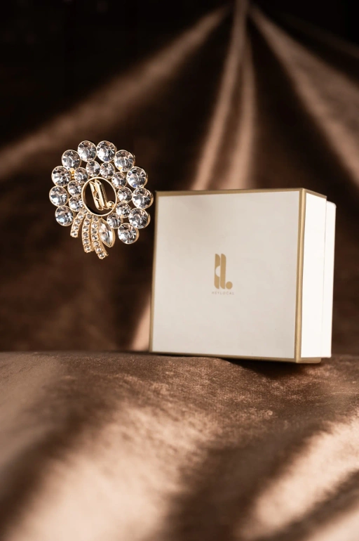 Image of GANIA BROOCH GOLD