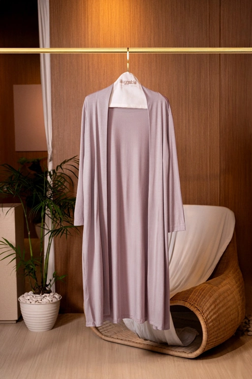 Image of HUGGABLE LONG CARDIGAN PEONY