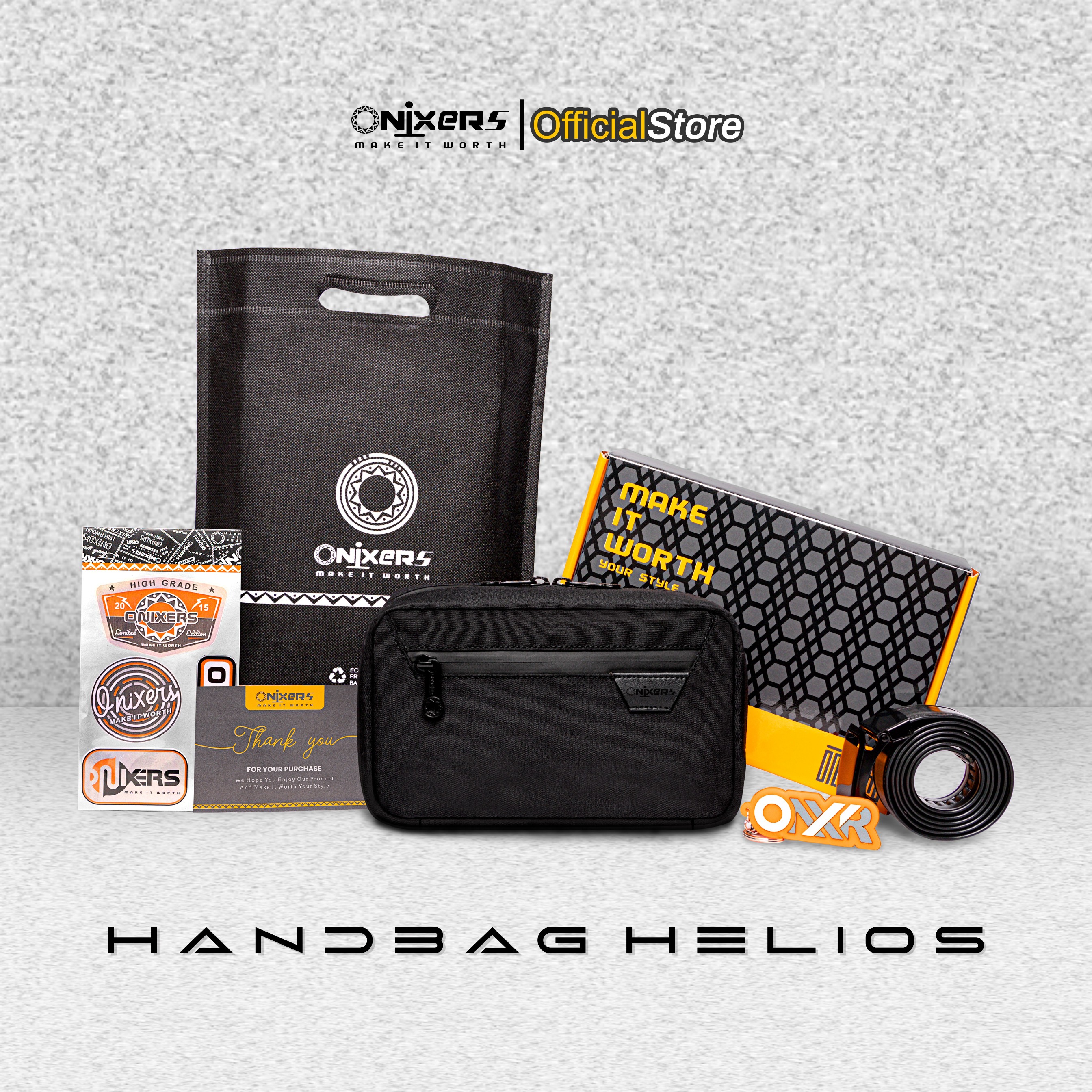 ONIXERS HELIOS Luxury Exclusive Edition | Handbag | Clutchbag | Slingbag | Anti Bara | Anti Air