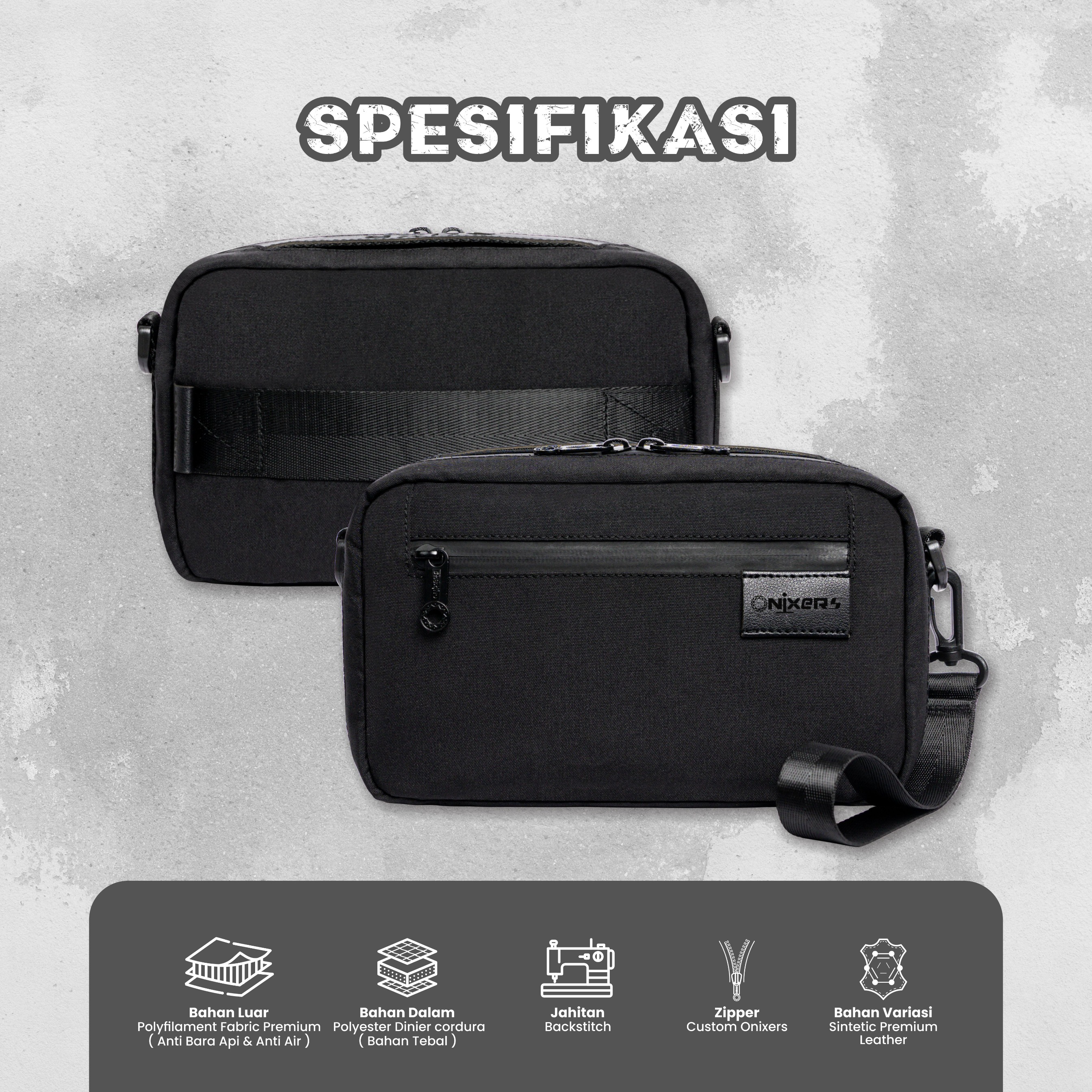 ONIXERS VALOR PLATINUM GIFT Edition | Handbag | Clutchbag | Slingbag | Anti Bara | Anti Air