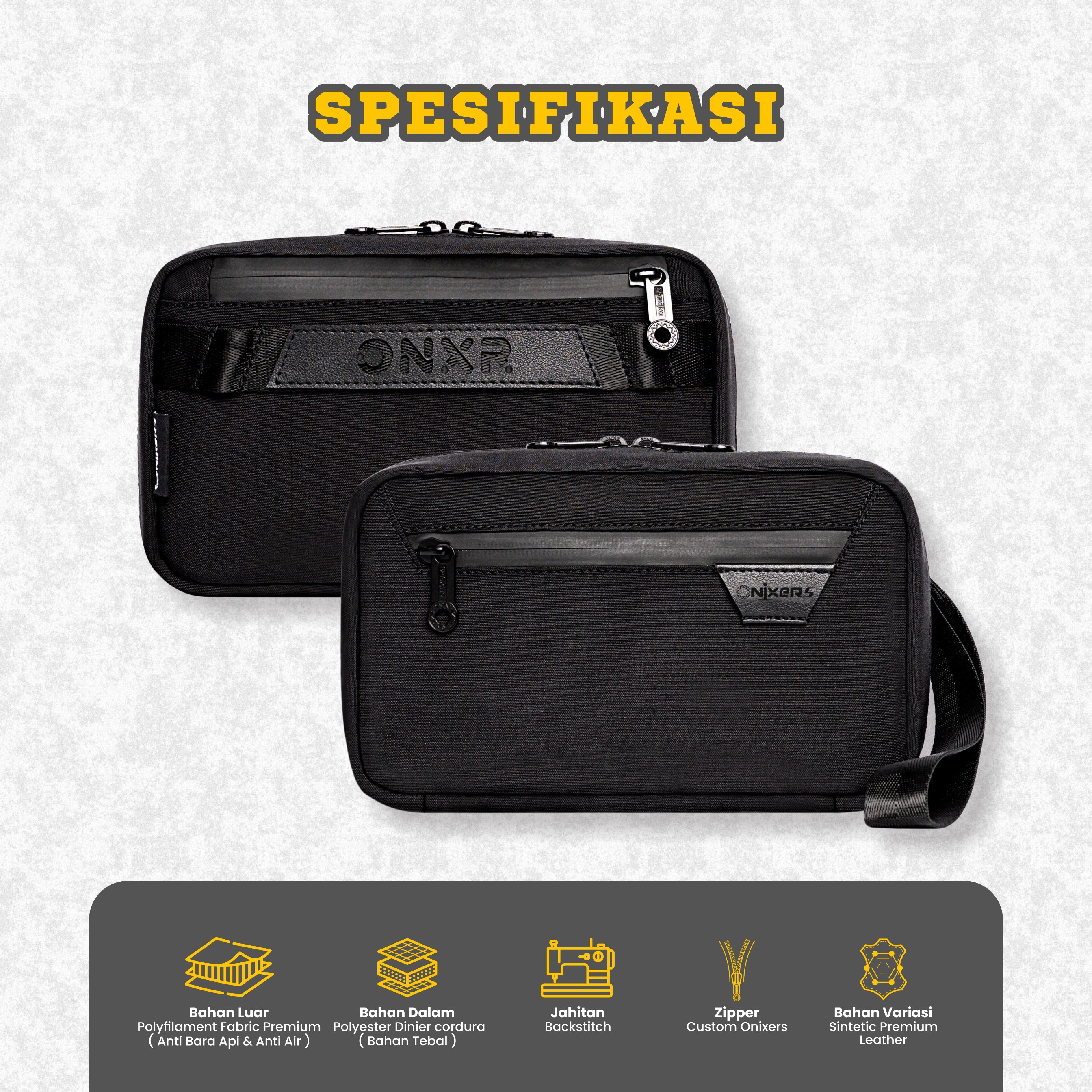 ONIXERS HELIOS Luxury Exclusive Edition | Handbag | Clutchbag | Slingbag | Anti Bara | Anti Air