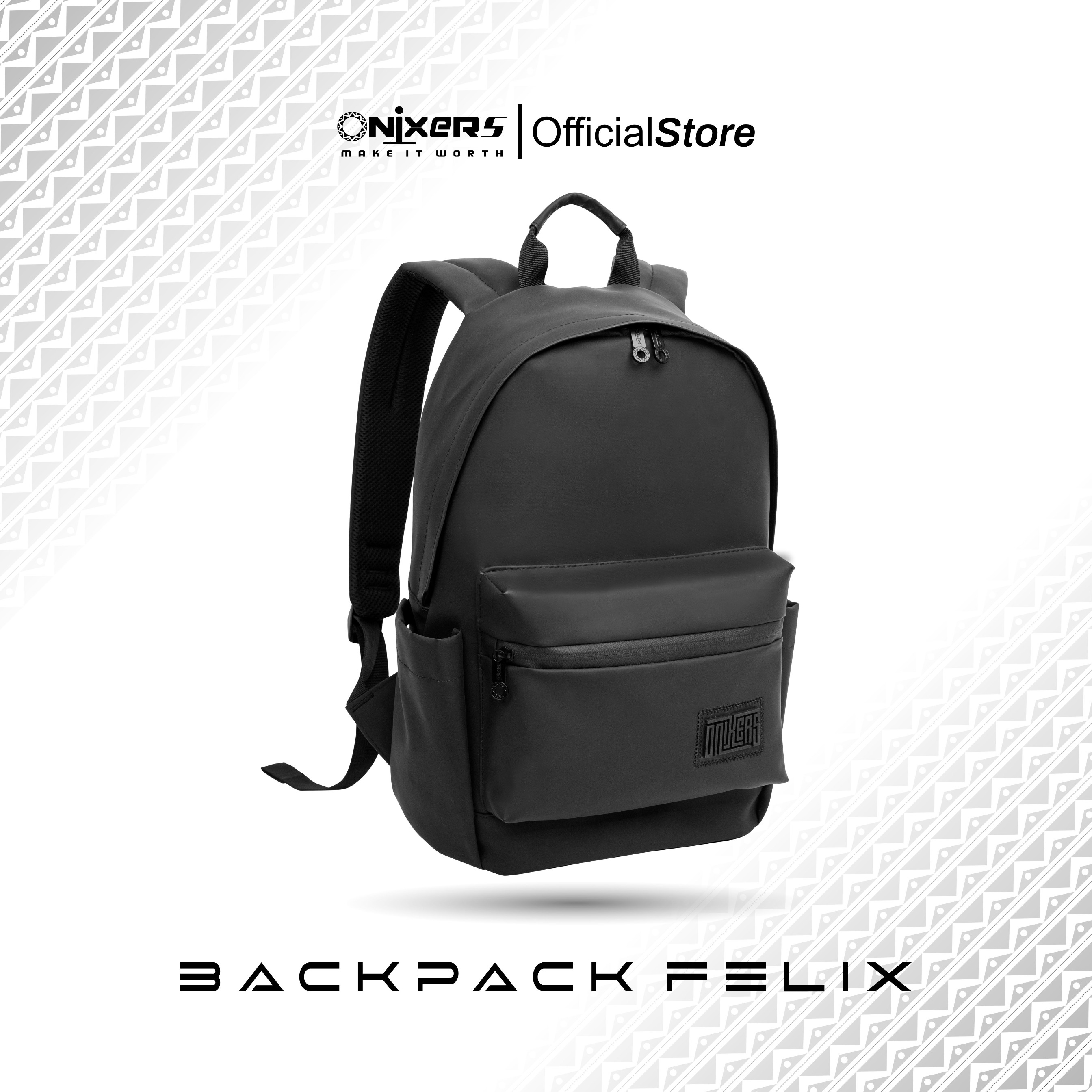 Onixers FELIX Tas ransel sekolah Tas Laptop 15 Inch Ransel Pria Wanita Anti Air Waterproof Premium Backpack Sekolah Kerja Kantor Traveling Outdoor