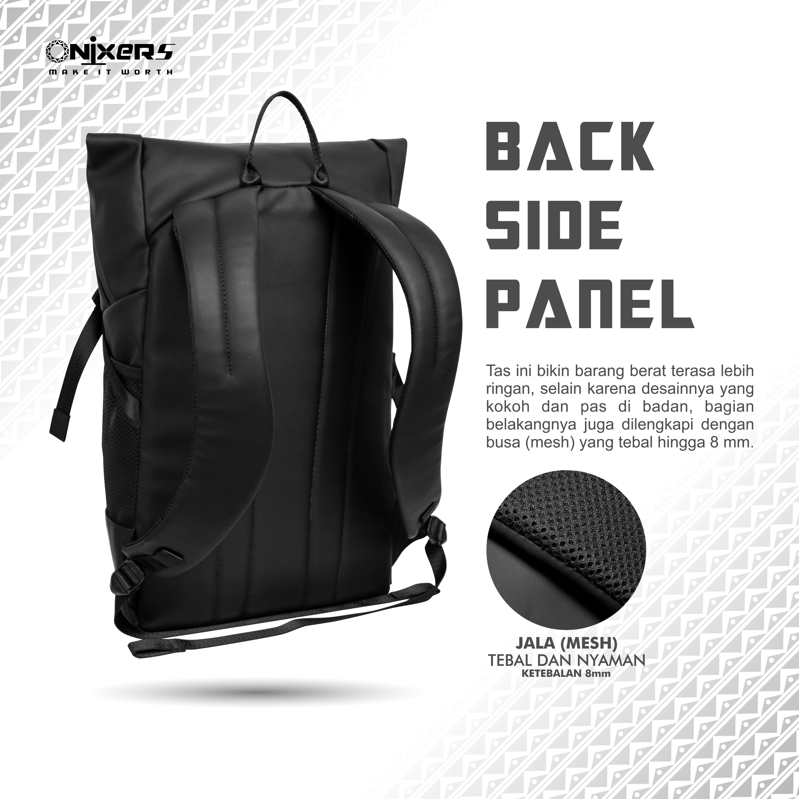 ONIXERS Backpack CESNA - Tas Laptop Ransel Pria | Sekolah Kantor Kerja Waterproof