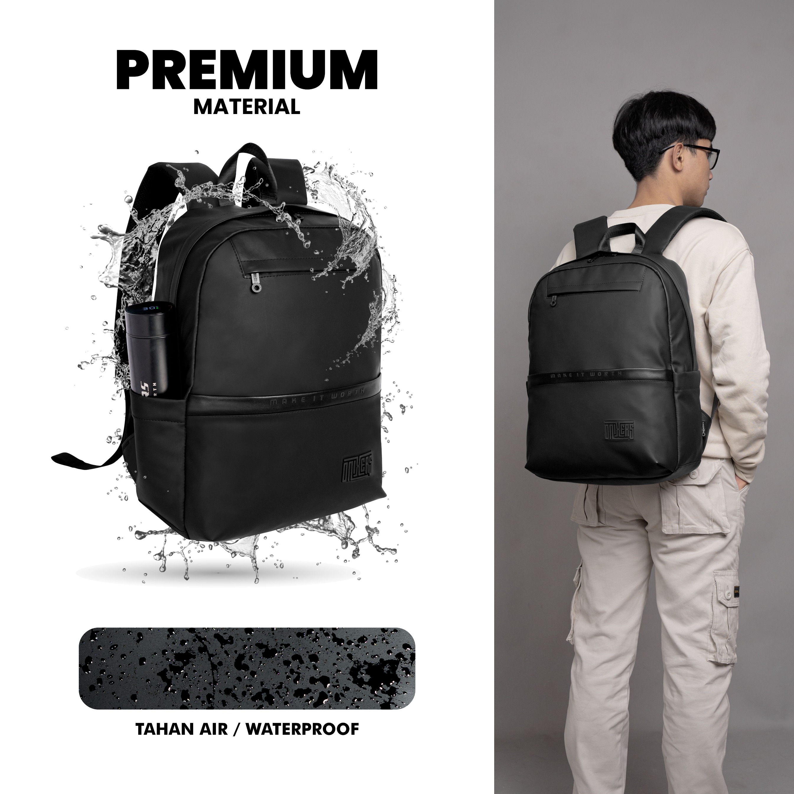 ONIXERS I Backpack SPECTRE | Tas Laptop Ransel Pria | Dapper Bag Pria Wanita Anti Air Waterproof Premium