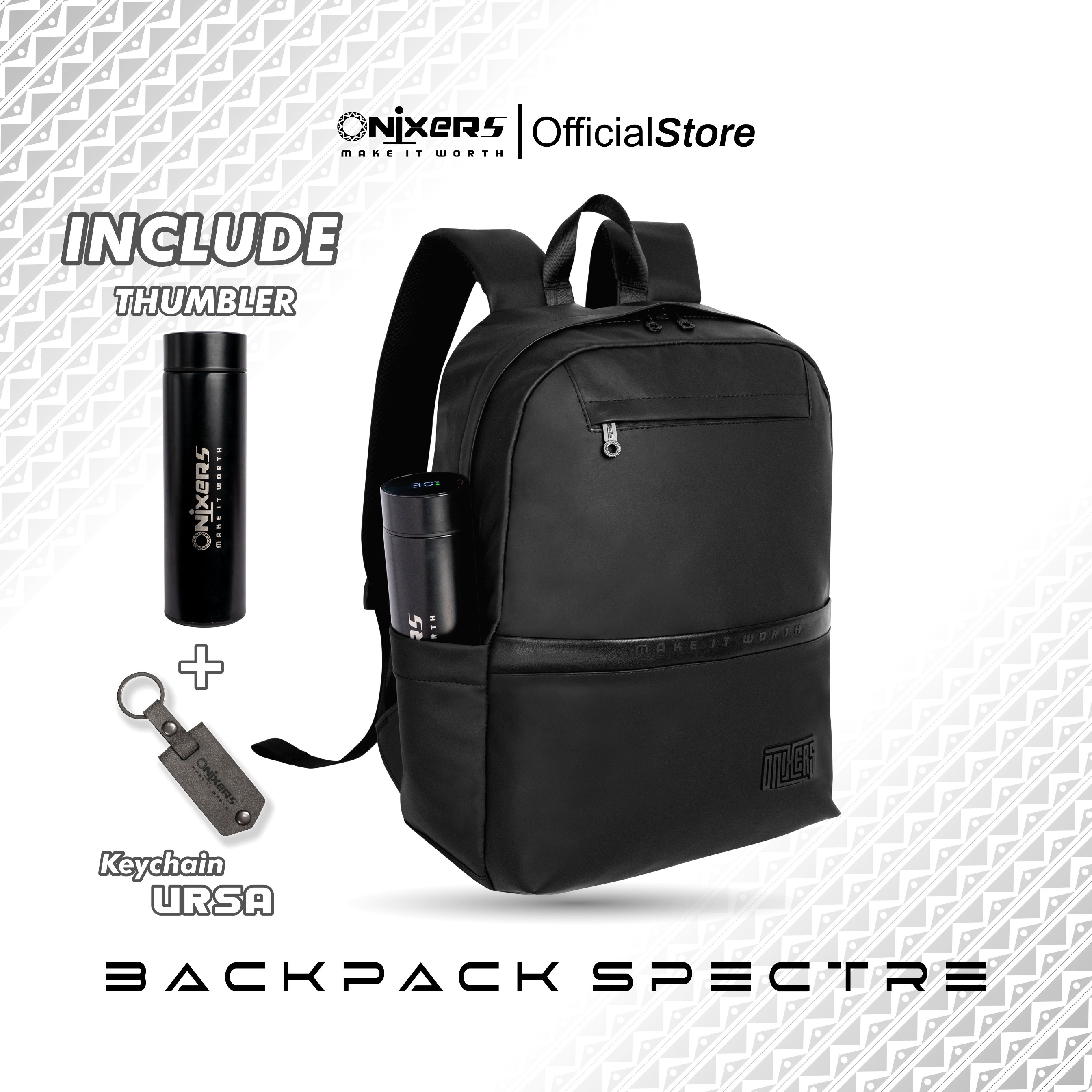 ONIXERS I Backpack SPECTRE | Tas Laptop Ransel Pria | Dapper Bag Pria Wanita Anti Air Waterproof Premium