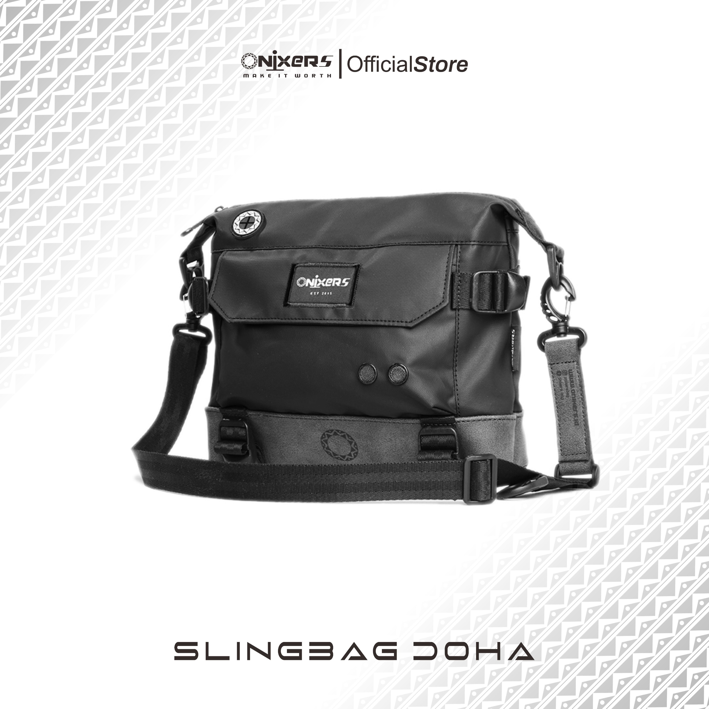 Onixers DOHA Slingbag Tas Selempang Pria Waterproof