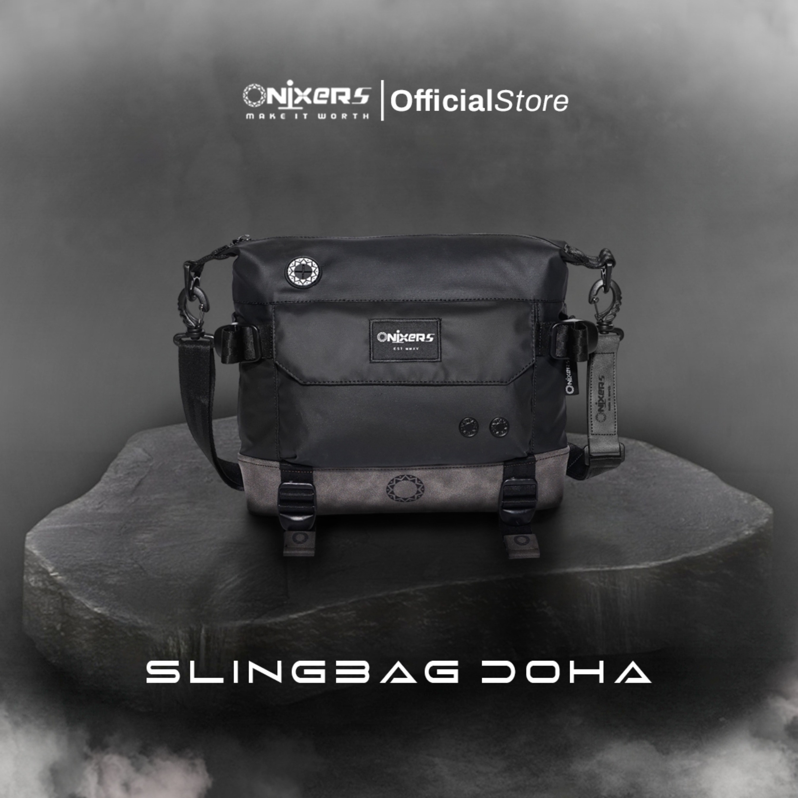 Onixers DOHA Slingbag Tas Selempang Pria Waterproof