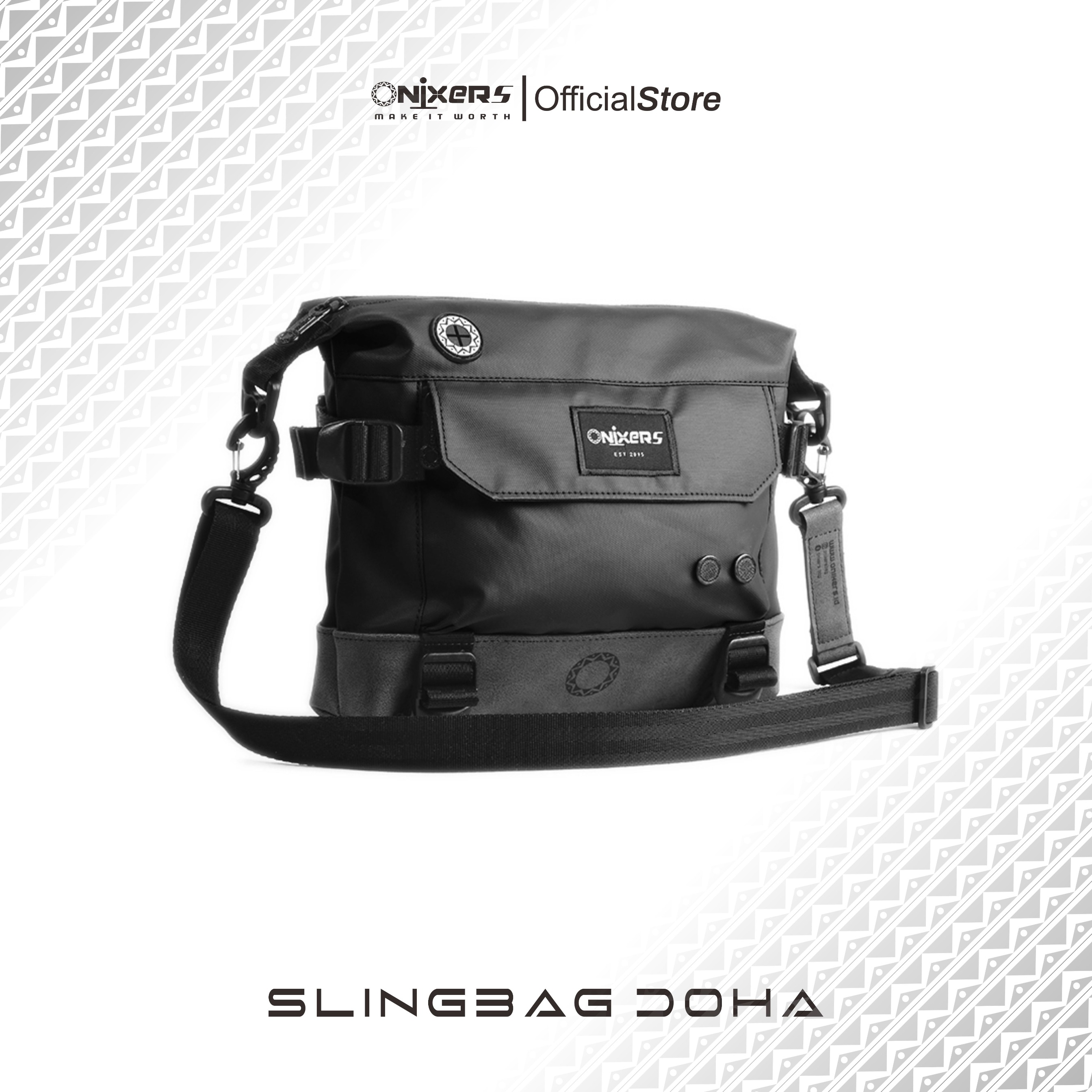 Onixers DOHA Slingbag Tas Selempang Pria Waterproof
