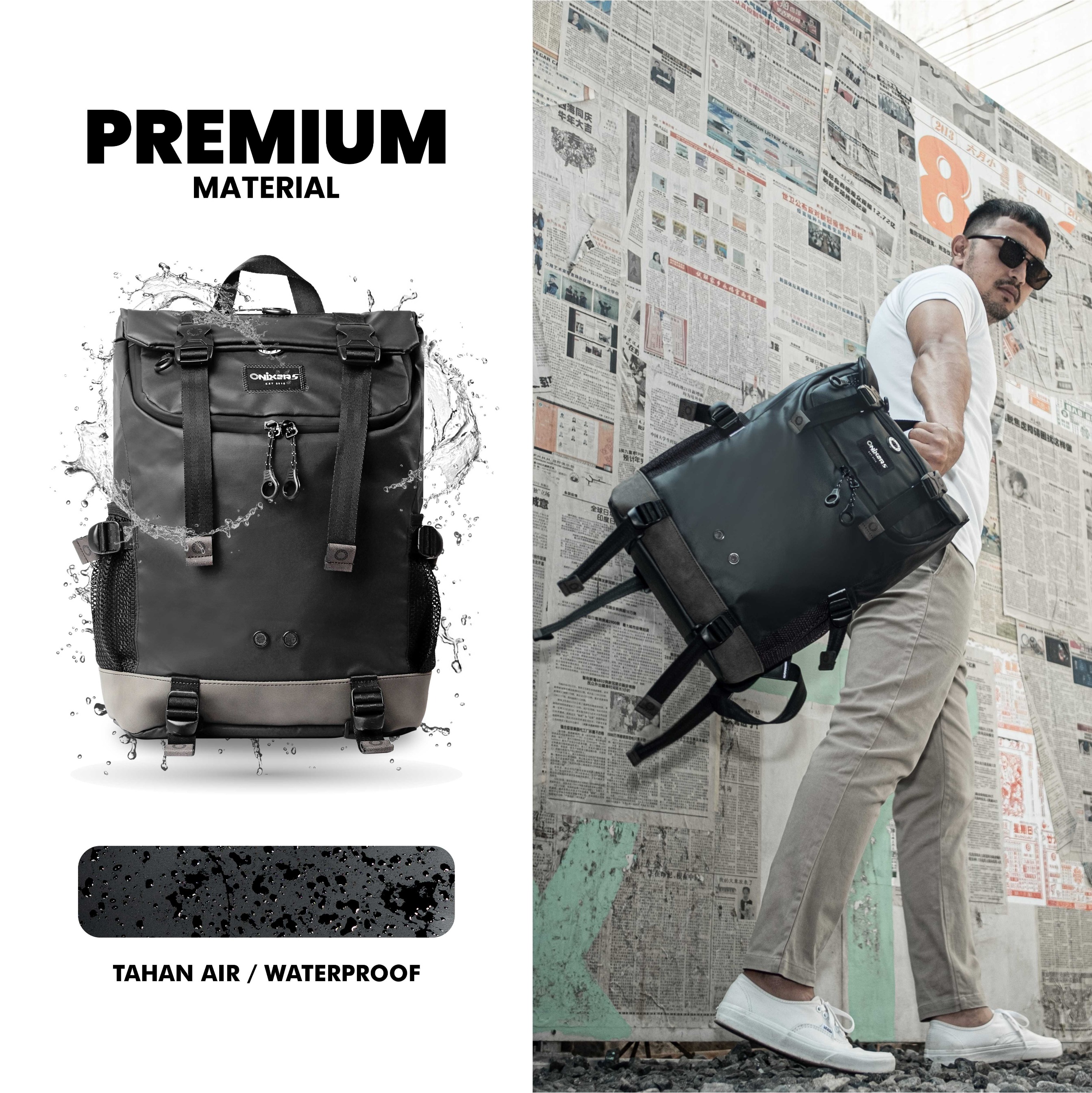 Onixers IMPALA BUNDLING (Backpack + Smart Wallet)