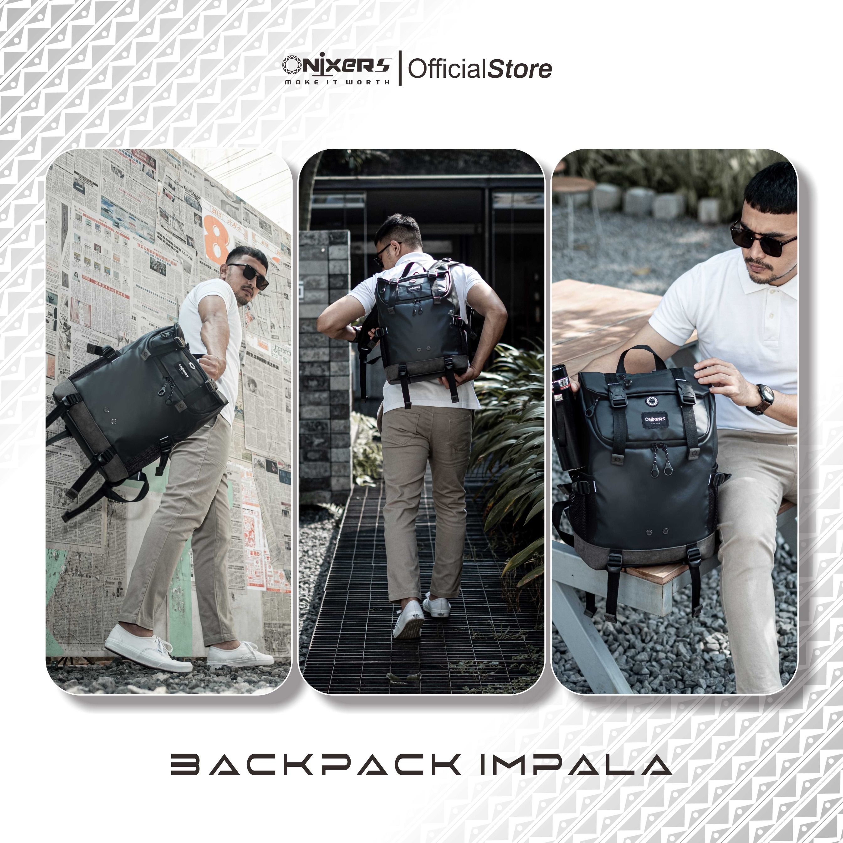 Onixers IMPALA BUNDLING (Backpack + Smart Wallet)