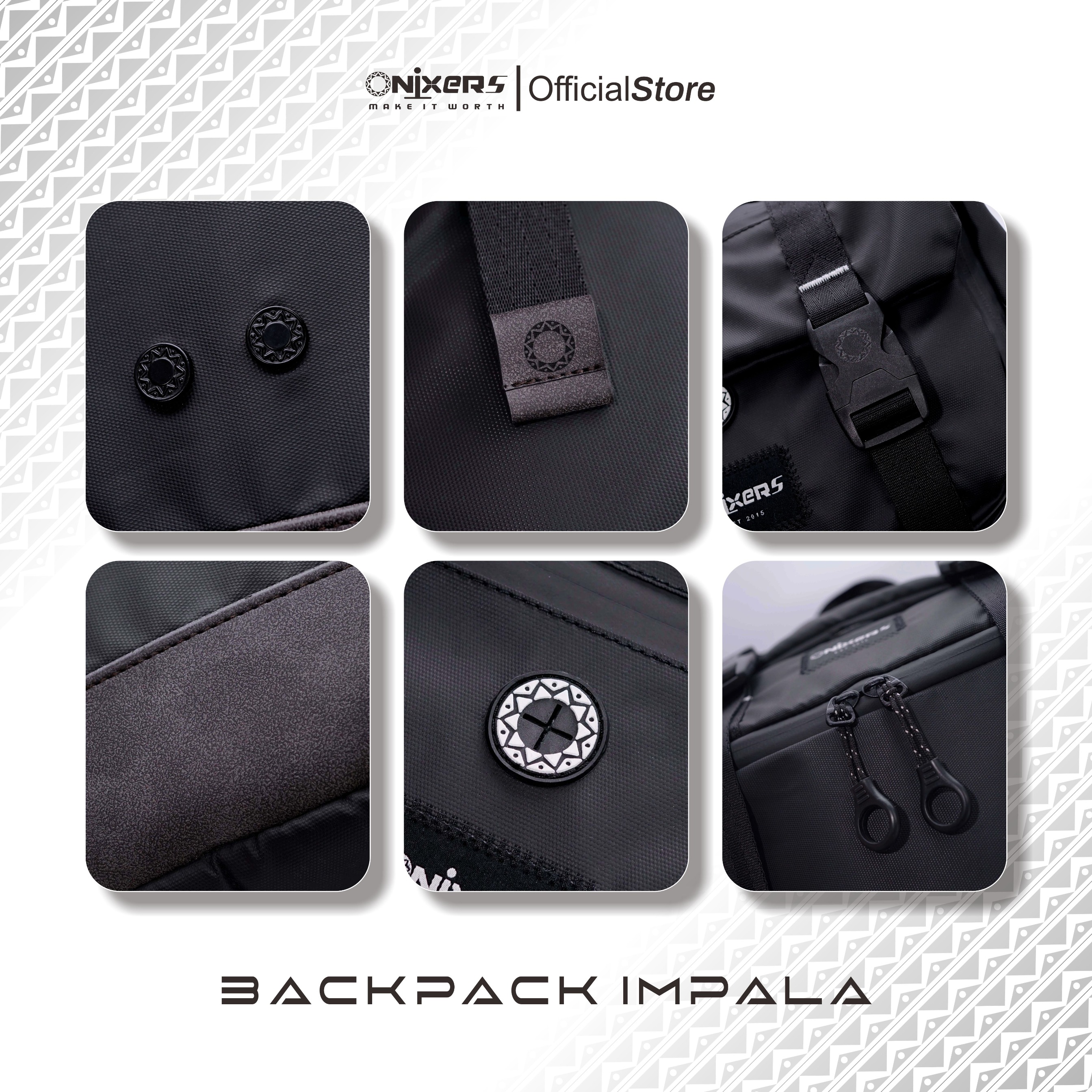 Onixers IMPALA Tas Backpack Pria Waterproof